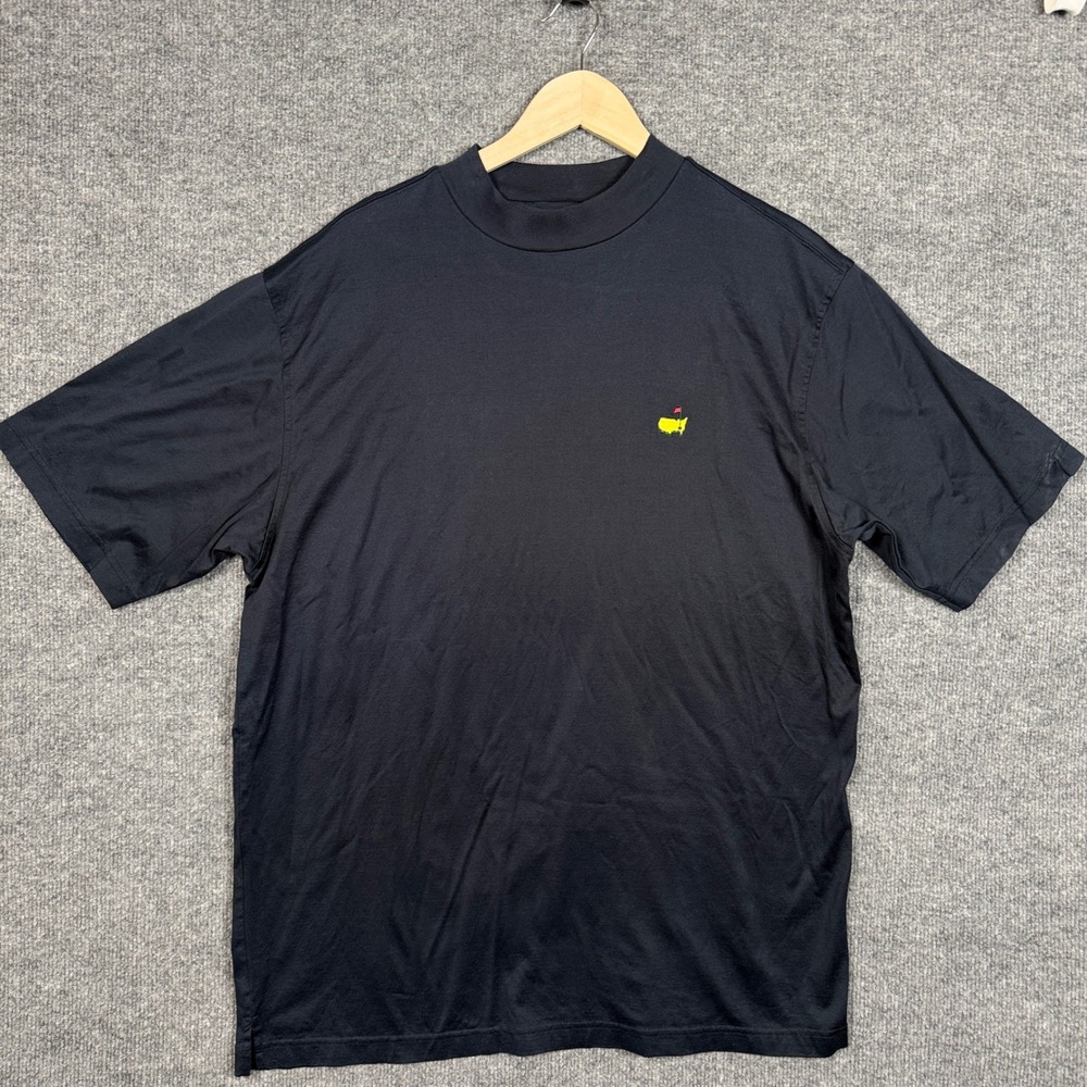 Amen Corner Mens Large Tee T-Shirt Black Two Ply Double Mercerized Pima Cotton